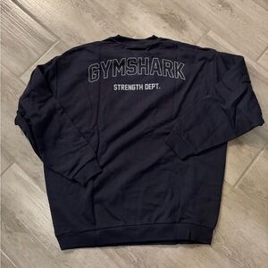 Gymshark Women’s Heavy Blue Strength Department Sweatshirt Size Small Oversized